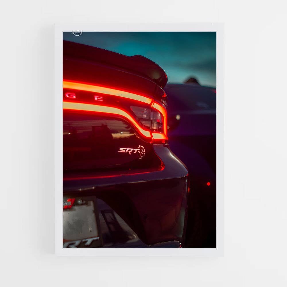 Poster Hellcat en Action – affiche Dodge (vue 3)